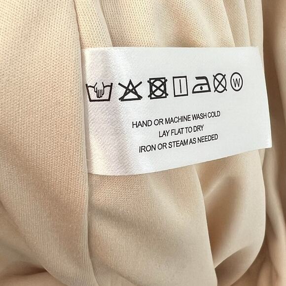 Modern Citizen Kiki Ruched Side-Slit Midi Skirt‎ Oatmeal Cream Size Small - Picture 11 of 11